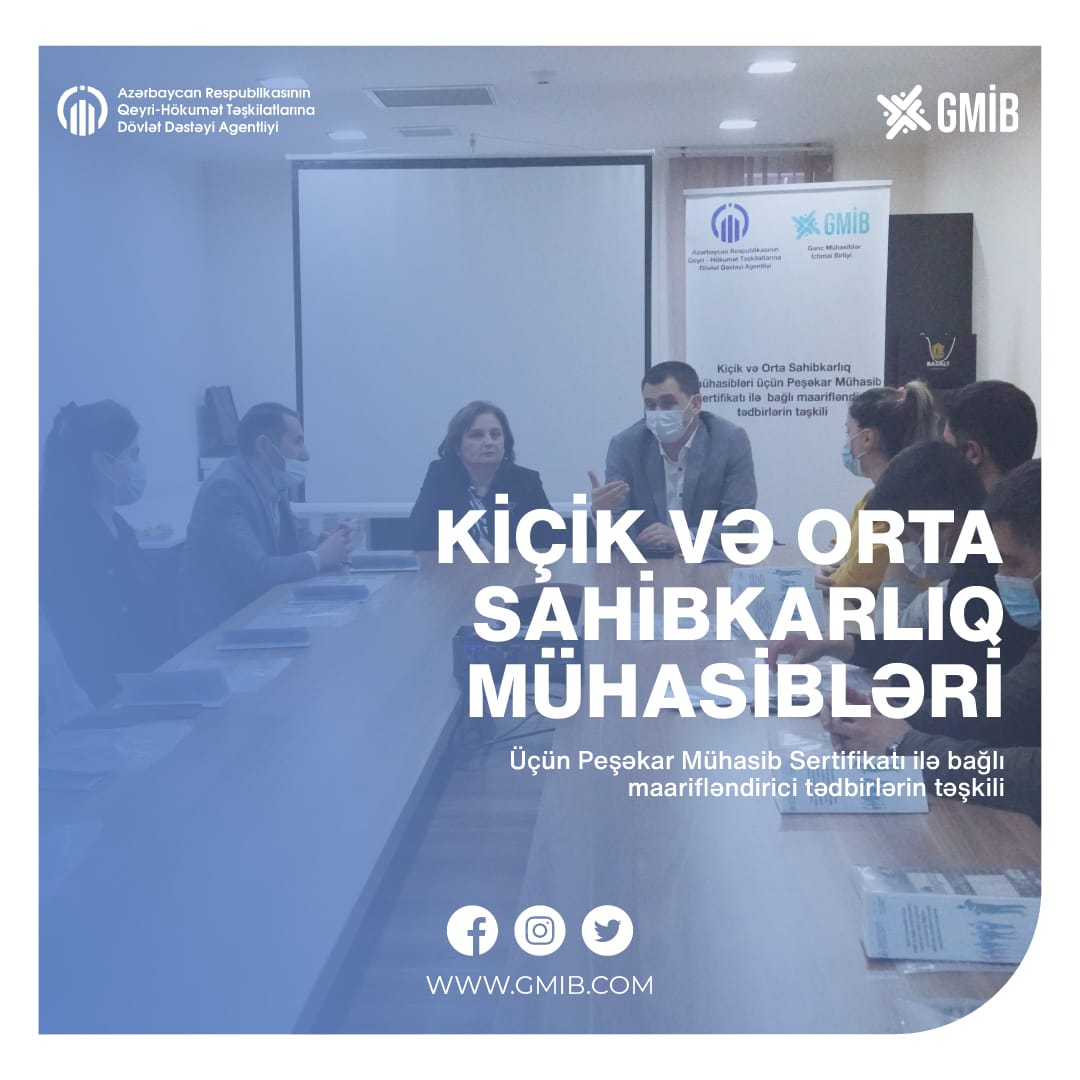 Gənc Mühasiblər İctimai Birliyinin layihəsinin icrası davam edir